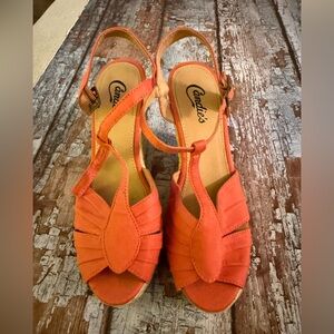 Candie's Vibrant Orange Women's Sandals